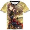 Аниме Sword Art Online Kirito SAO 3D Printed Футболка для взрослых Косплей Смешные Быстросохнущие Крутые Футболки с Коротким Рукавом Топы