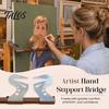 Metal Painting Wrist Rest 2Pcs Artist Hand Support Bridge, Adjustable Easel Bar, Drawing Stabilizer Tool for Craft Projects Stand