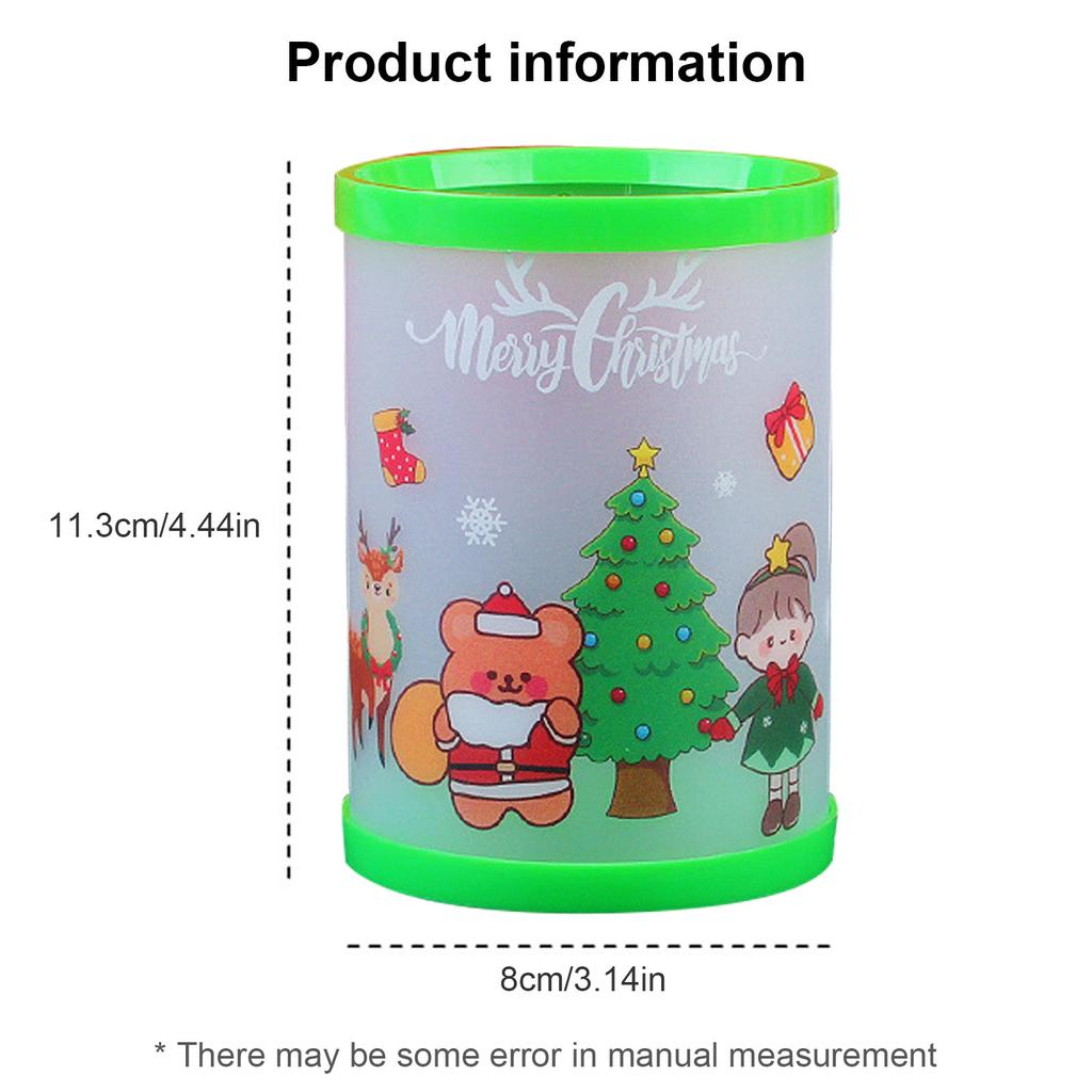 Рождественский держатель для карандашей, декоративный держатель для ручек, контейнер для карандашей, украшение стола для ручек, карандашей, инструментов для макияжа, пульт дистанционного управления