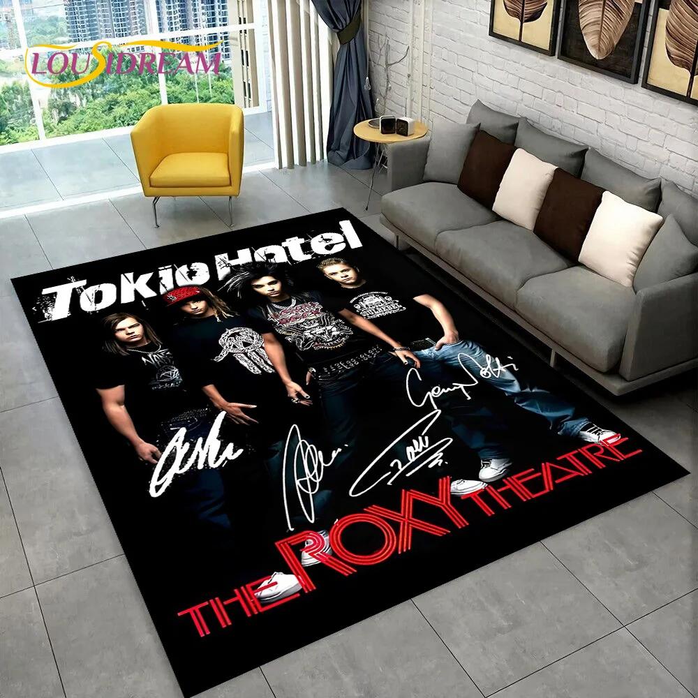 Tokio Hotel Рок-группа Билл Каулитц Ковер Коврик для дома Гостиная Спальня Диван Придверный коврик Декор, детский ковер Нескользящий коврик для пола