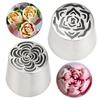 Russian Piping Nozzles Flower Frosting Tips Rose Tulip Icing Nozzles Cake Decorating Supplies for Beginner And Bakers
