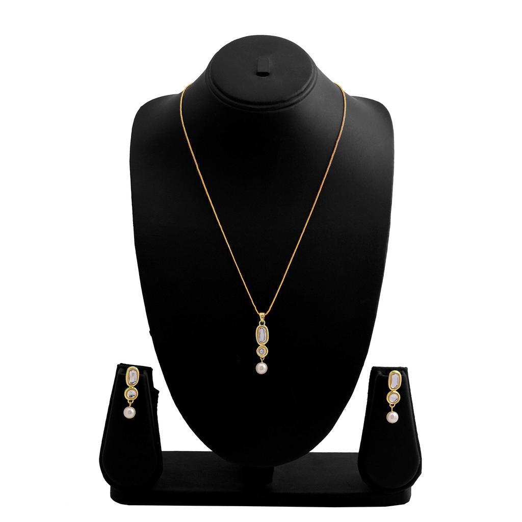 Комплект позолоченного колье Gehena By Estele с необычными австрийскими кристаллами для девочек и женщин (Комбо из 5)