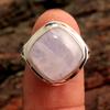 Кольцо ручной работы с лунным камнем, твердое серебро 925 пробы, ювелирные изделия с июньским камнем