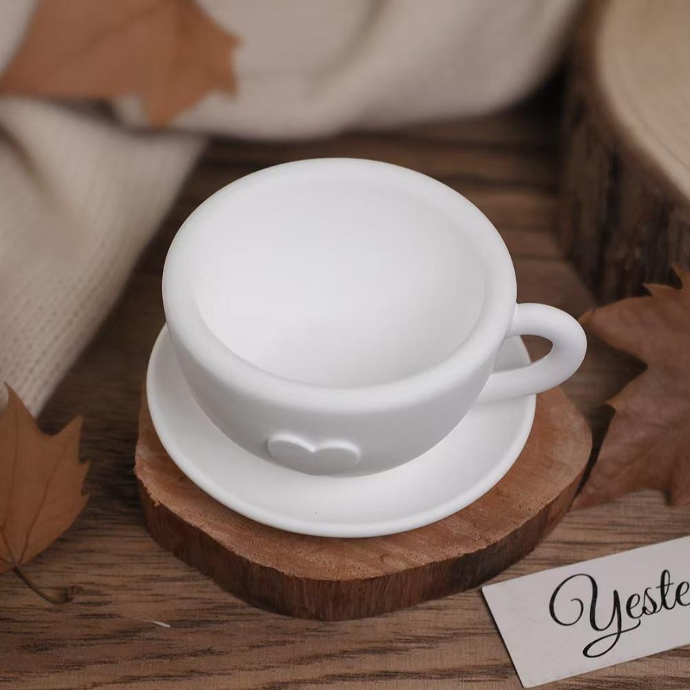 Elegant Coffee Cup Mold 3D Gypsum Cement Mold Multifunctional Epoxy Mold  Holiday Party Gifts