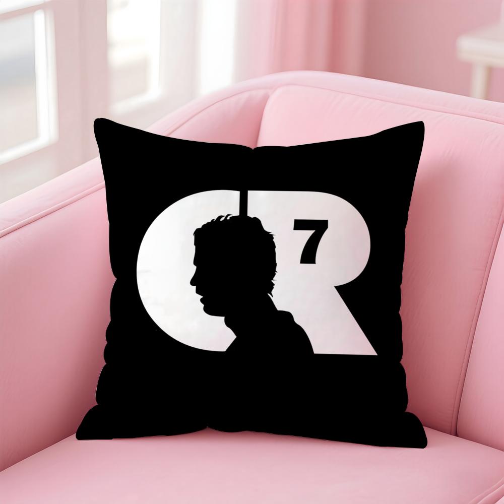 CR7 CCristiano RRonaldoS Cushion Cover Pillow Case Soft Friendly Fabric Concealed Zipper