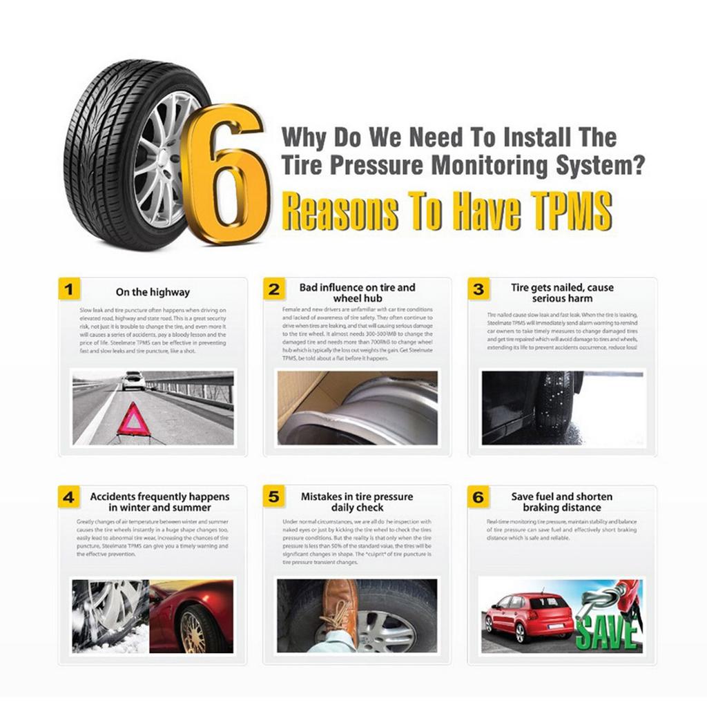 TPMS Smart Car Беспроводная система контроля давления в шинах Прикуриватель Цифровой ЖК-дисплей с