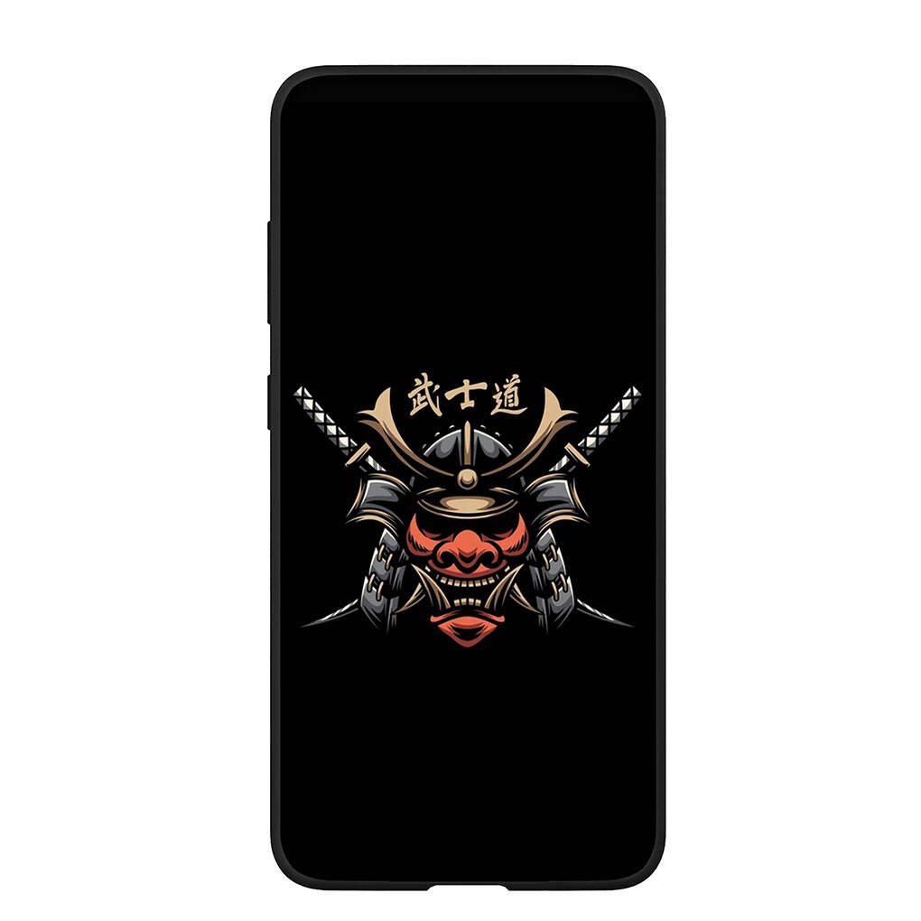 Phone Case for Samsung Galaxy S25 S23 S22 S21 S24 Ultra FE A05 A06 A15 A16 A36 A37 A35 A54 A55 A56 A57 A25 A26 A53 A17 Bushido Samurai Yin Yang Cover