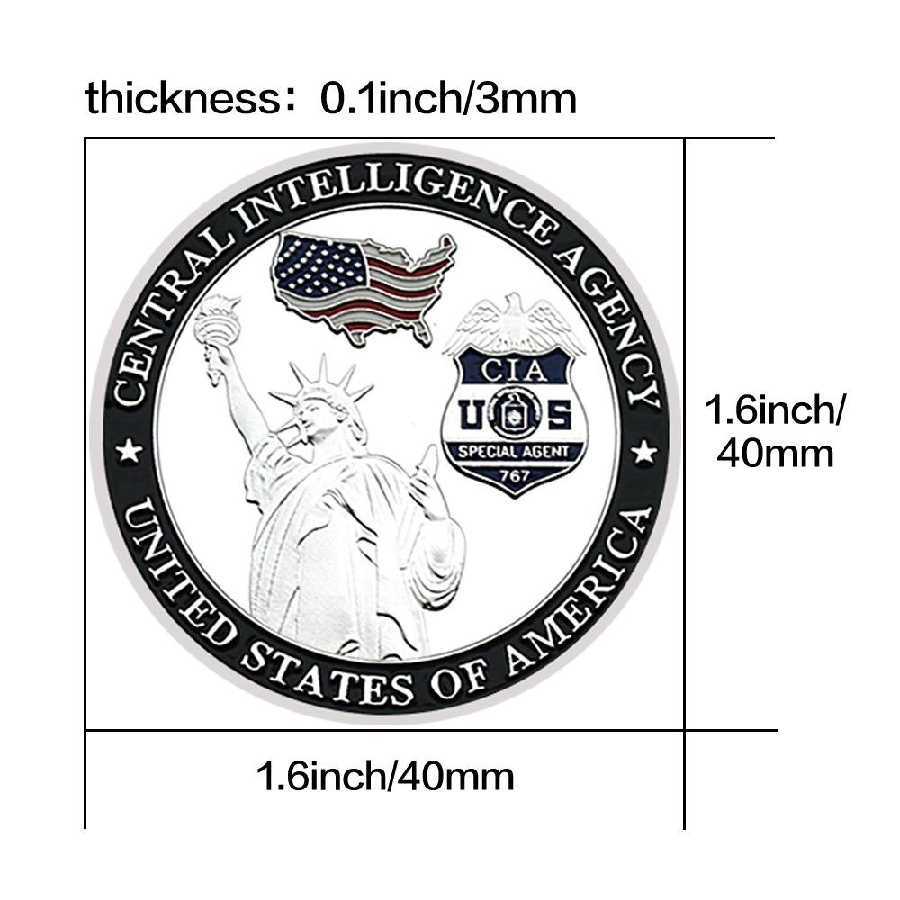 Statue of Liberty Medal of Honor Challenge Coin Commemorative Gift Metal Medal Collection Gift, Blocks