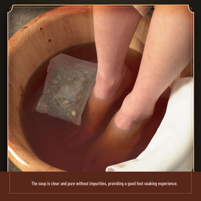 Полынь Имбирь Сафлор Травяная Порошковая Ванночка для Ног