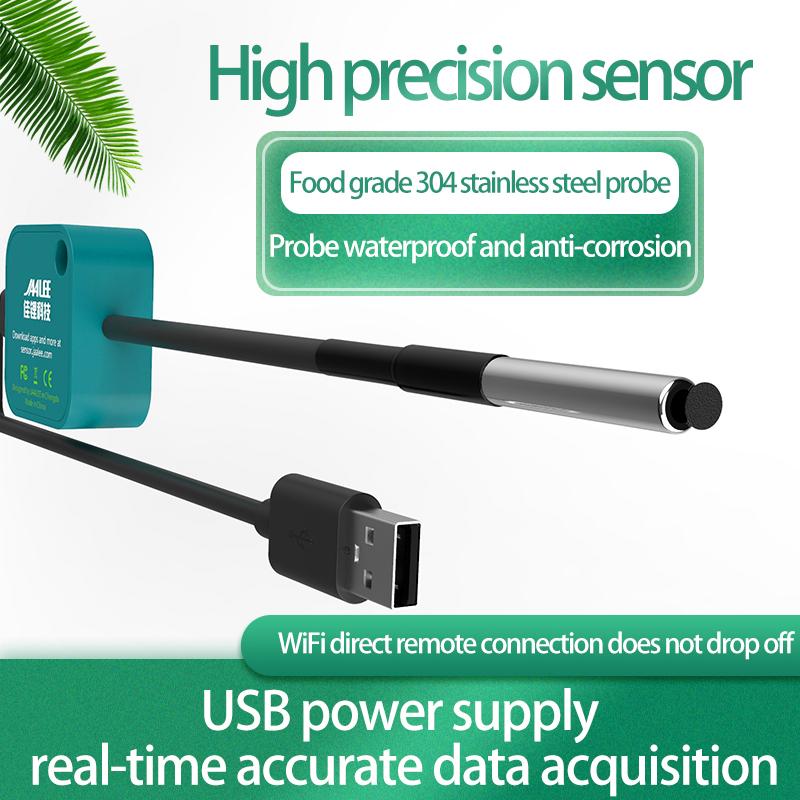 jaalee JHT-UP WiFi Temperature/Humidity/Dewpoint/VPD Thermometer/Hygrometer Refrigerator Freezer ±0.2℃ ±2% Alarm Alerts