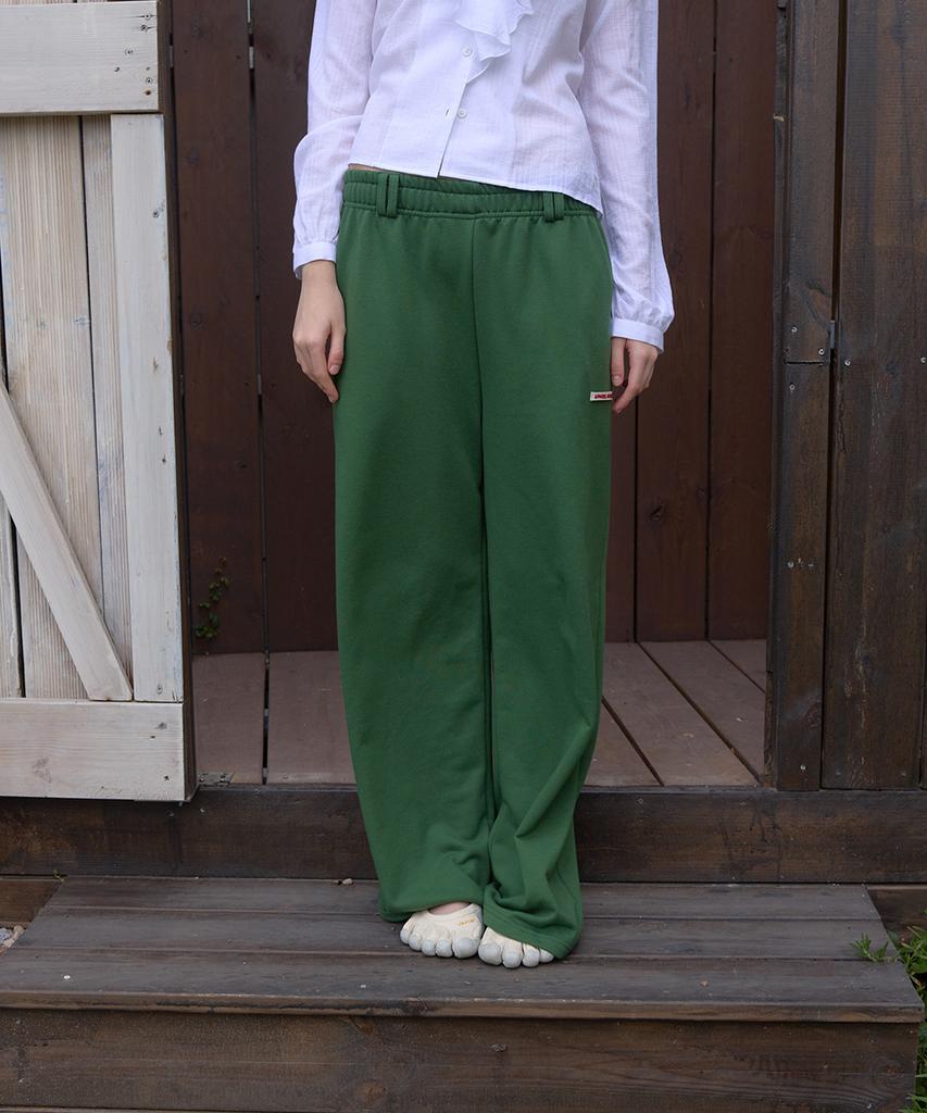 APPAREL ARCHIVE Зеленые широкие брюки с эластичным поясом