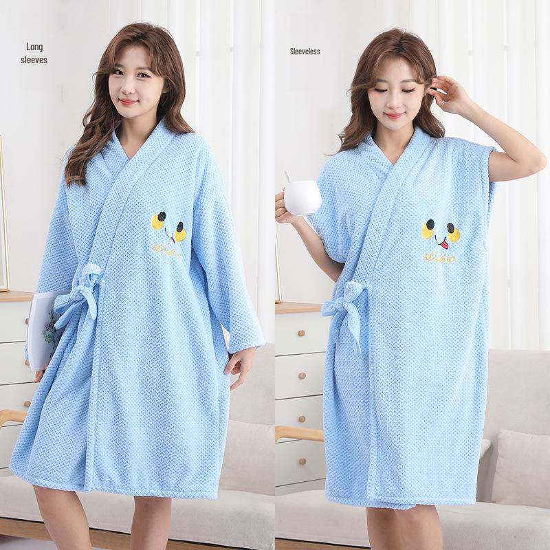 Женская быстросохнущая юбка для купания из кораллового флиса: Утолщенное, мягкое, впитывающее воду, удобное банное полотенце для весны и осени