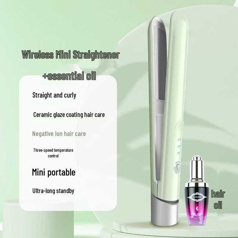Беспроводная мини-выпрямитель и плойка для волос