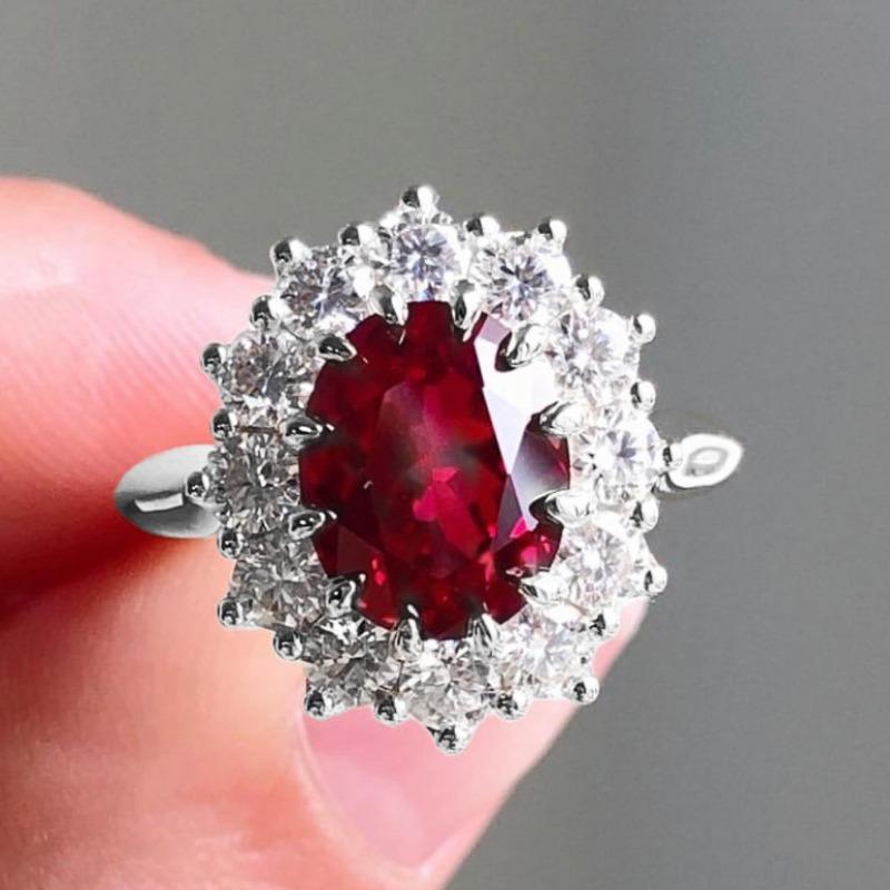 New Jewelry Ruby Ring Simple Women's Diamond Jewelry Wedding Ring