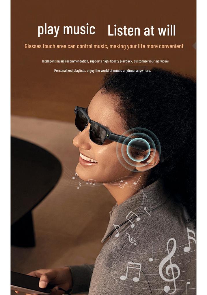 AI Smart Glasses: 8MP HD Camera, Bluetooth, Dual Microphone, Noise-Cancelling, Anti-Blue Light, Translation Feature