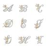 Crystal English Letter Brooch Elf Angel Lapel Pin Suit Shirt Collar Pins Brooch