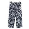 Zebra Pattern Ankle Length Wide Pants No. 9 Women Used