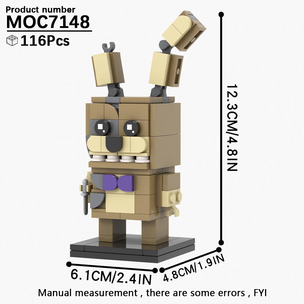 MOOXI Набор кубиков Игрушки для взрослых Для детей Строительные блоки Модель в наборе Для взрослых MOC Сборка блоков Фильмы ужасов BrickHeadz Подарок
