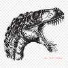 Crocodile Velociraptor Iron On Heat Transfer Printing Vinyl Patches Sticker for Clothes DIY Appliques Washable Patches