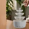 Water Drip Humidifier Ambient Night Light 500ml 2 Spray Nozzle Design Silent Essential Oil Diffuser