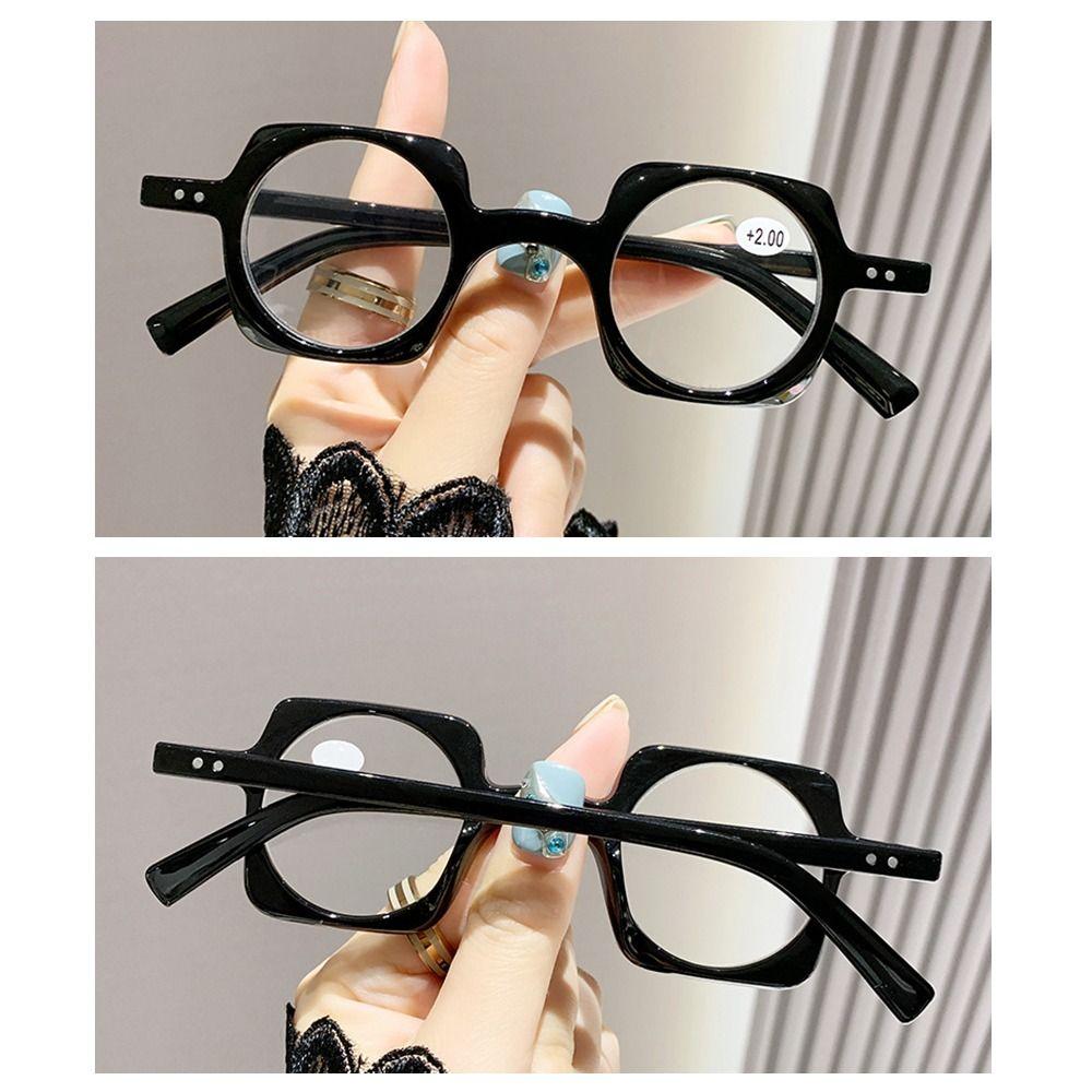 Round Square Frame Blue Light Blocking Reading Glasses Glasses for Seniors  for Women & Men