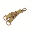 2 Pieces Multi-function Tactical 360 ° Rotating Buckle, Outdoor MOLLE Webbing D-ring, Key Buckle