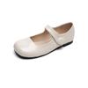 Fashion 2024 New Woman Mary Jane Shoes Round Toe Flat Shoes Fashion Brand Design Casual Outerwear Office and Banquet Large Size 41-43