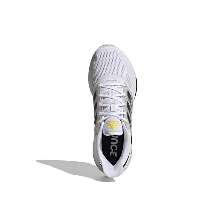 adidas EQ21 Run Унисекс Высокопроизводительные Беговые Кроссовки Cloud White Core Black Beam Yellow GW6728