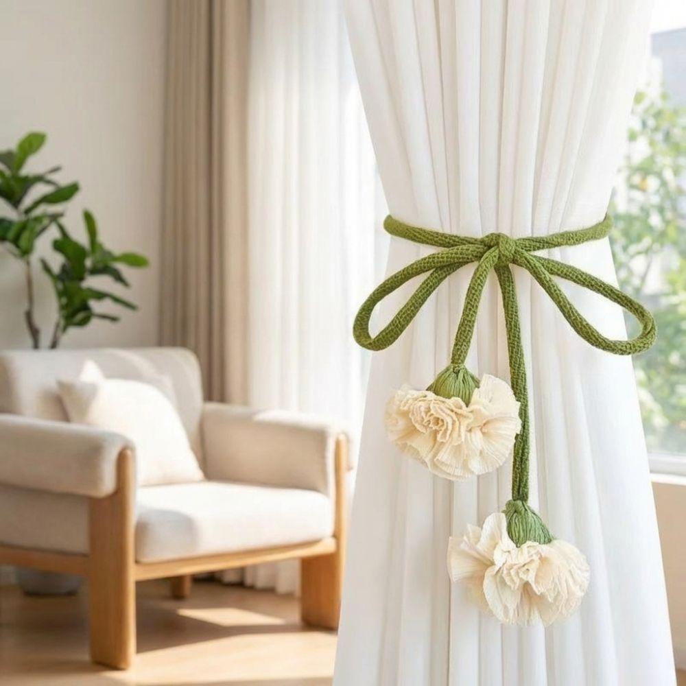 Beautifully Curtain Buckle Decorative Curtain Binding Carnation Curtain Tie Rope Homestay Decor