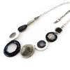 NOA [I9971] - Дизайнерское колье «Бора-Бора» черно-серый