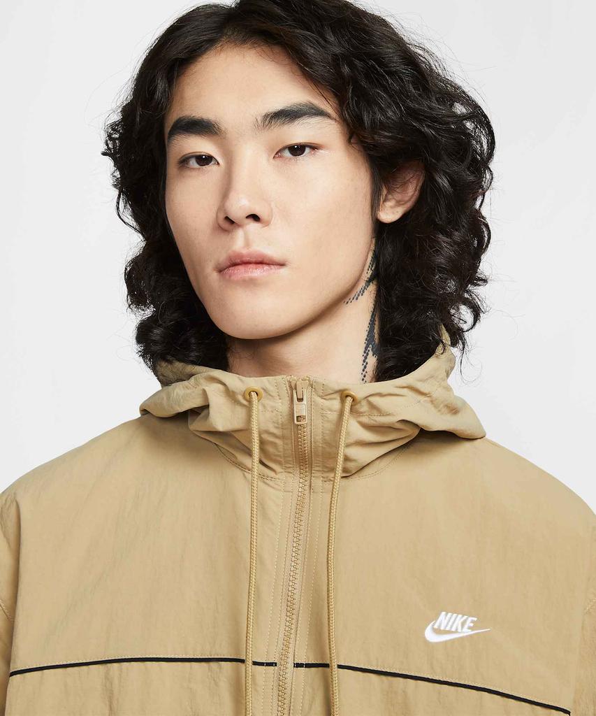 Nike Клубная куртка с капюшоном M - Парашютный бежевый:Светлый хаки:черный:Белый / Hj2013-298