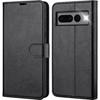 Protective Case - Google - Pixel 7 Pro - Synthetic Leather - Elegant - Black