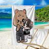 1pc Kpop Team6 Beach Towel, Beach and Seaside Swimming Pool Equipment, Fashion Pattern, Rectangular, Travel Essentials
