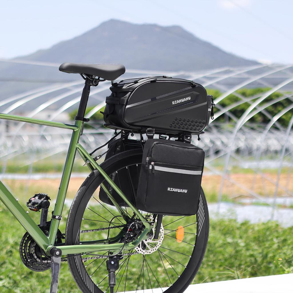 Сумка на заднее сиденье велосипеда Сумка на багажник велосипеда Водонепроницаемая сумка на заднее сиденье для велосипеда с боковой сумкой