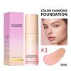 Градиентная жидкая основа Natural Nude Makeup Равномерно осветляет тон кожи Centella Asiatica Foundation Liquid 30 мл