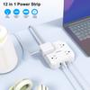 US Plug Power Strip with 8 AC Outlets 4 USB Ports(2 Type C) 5FT Extension Cord, Socket Adapter Wall Charger for Home Office