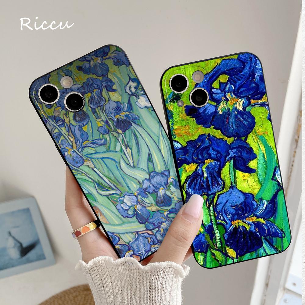 Мягкий чехол Toug для iPhone 14 Van Gogh Irises1889 Toug для Iphone 14 11 12Pro 8 7 Plus X 13Pro MAX SE2020 XR XS Чехлы