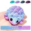 2Pcs Pinecone Colorful Hedgehog Figurine 3D Printed Animal Ornament  Desk Decor