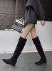 Huge Good-Looking Knee Boots Women'S New Popular Flat-Bottomed Brown Thin Boots Maillard Tall Stacking Boots