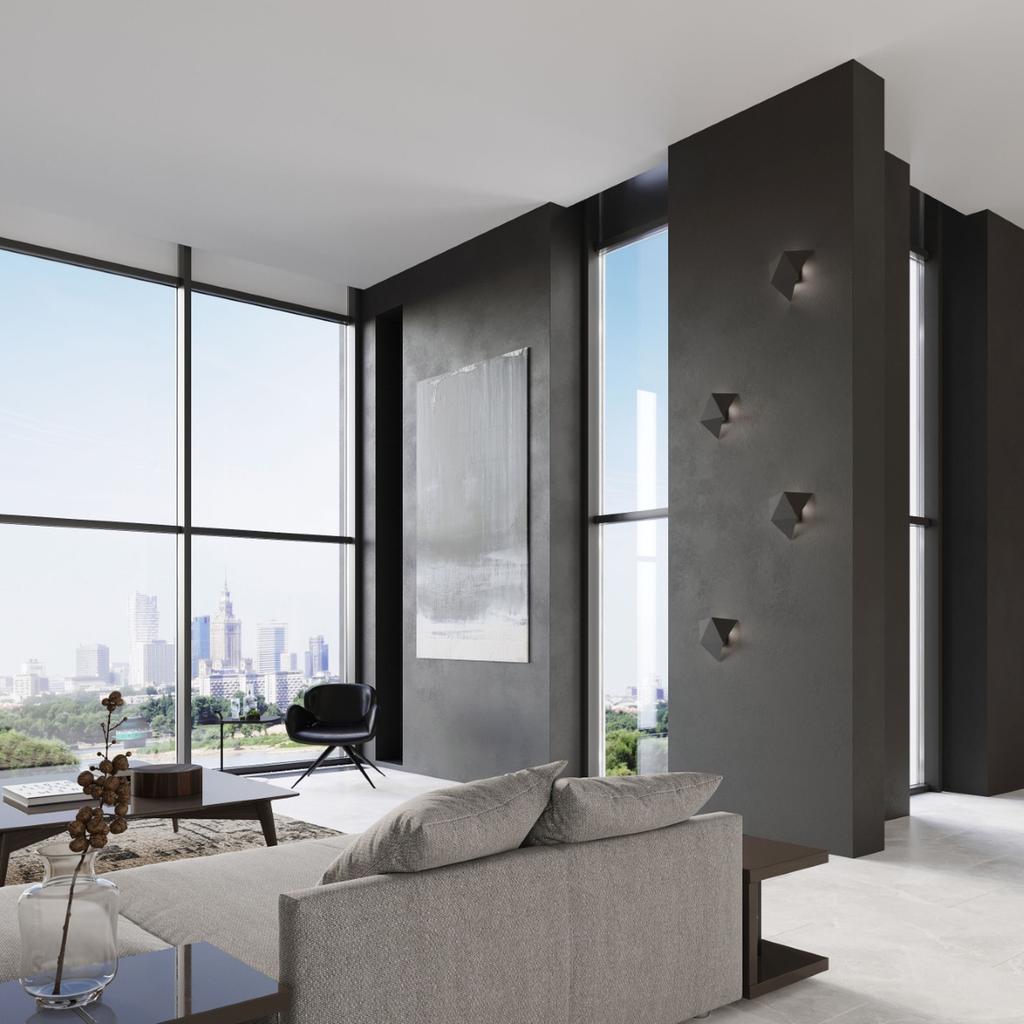 Solido black wall lamp