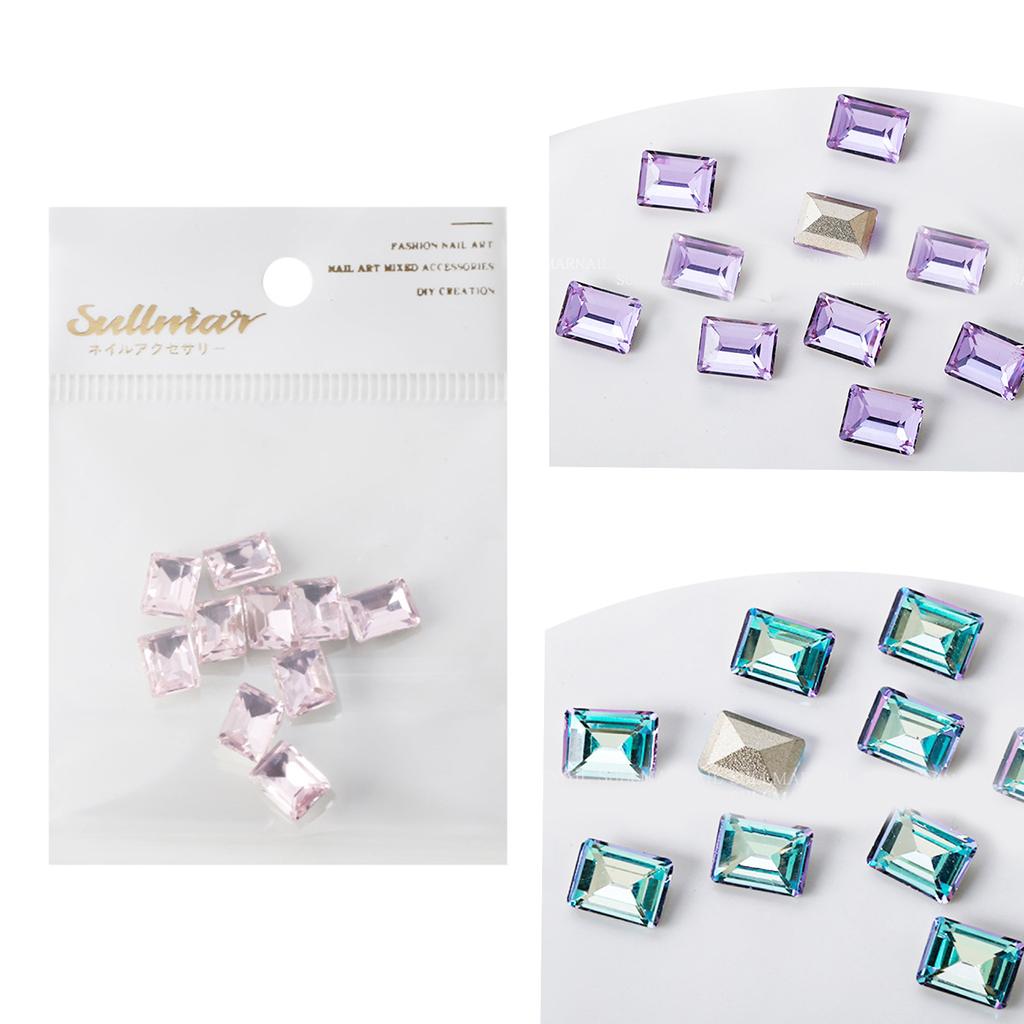 10 шт. кристаллы для ногтей 3D нейл-арт стразы заостренные задние подвески драгоценные камни для ногтей украшения макияж одежда обувь