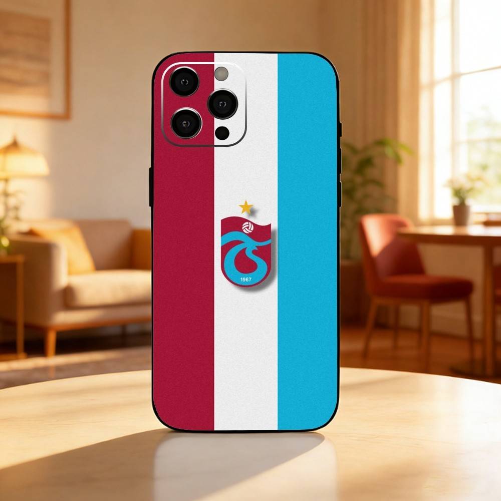 Турция Т-Трабзонспор Чехол для телефона для iPhone 17, 16, 15, 14, 13, 12 Plus, Max Мягкий силиконовый черный чехол