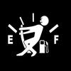 Funny Pull Fuel Tank Pointer To Full Car Sticker Automobiles Motorcycles Exterior Accessories Vinyl Decals,13CM*9.4CM