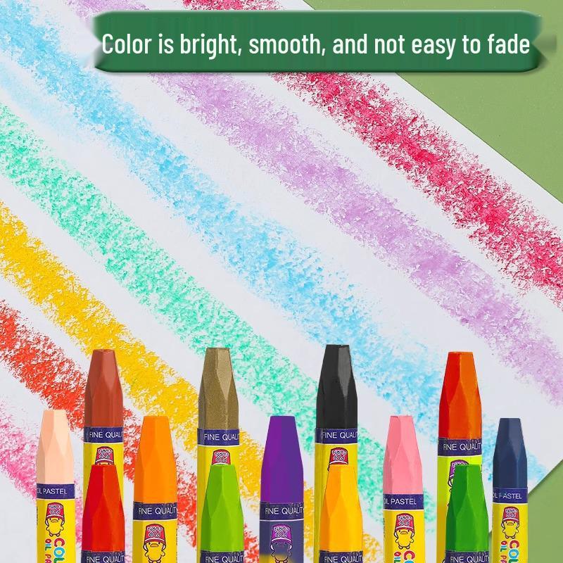 Нетоксичная масляная пастель для детей - Не пачкающие мелки для детского сада и первого класса - Доступны в наборах по 12, 24 или 36 цветов