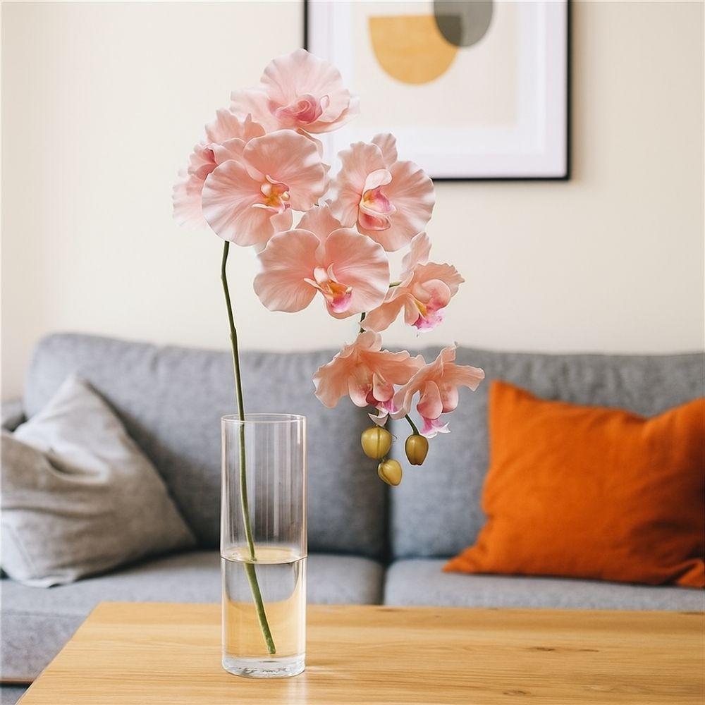98cm Artificial Butterfly Orchid Real Touch Silk Phalaenopsis Orchid Flower Arrangement