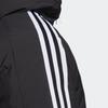 adidas Однотонная полосатая куртка с логотипом и капюшоном на молнии, мужская верхняя одежда, черный HN2123
