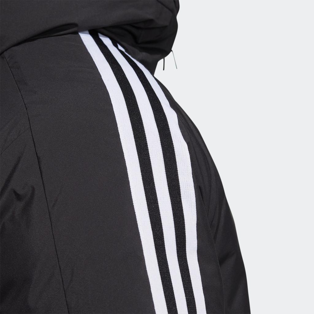 adidas Однотонная полосатая куртка с логотипом и капюшоном на молнии, мужская верхняя одежда, черный HN2123