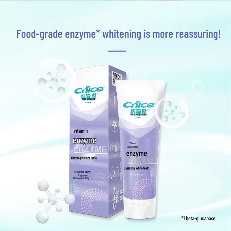NICE Enzyme Whitening Toothpaste - Tea & Cherry Blossom 120g