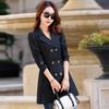 Autumn Women's Double Snap Women Slim Thin Large Yard Long Classic Windbreaker Coat Jacket Women's