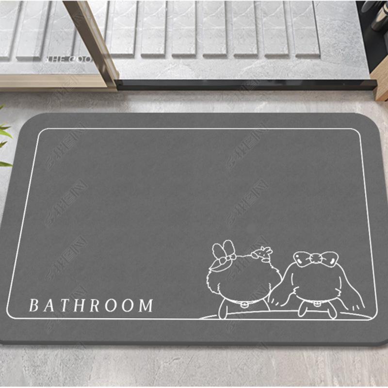 Нескользящий коврик для ванной - Впитывающий, грязеотталкивающий ковер для прихожей, спальни, туалета